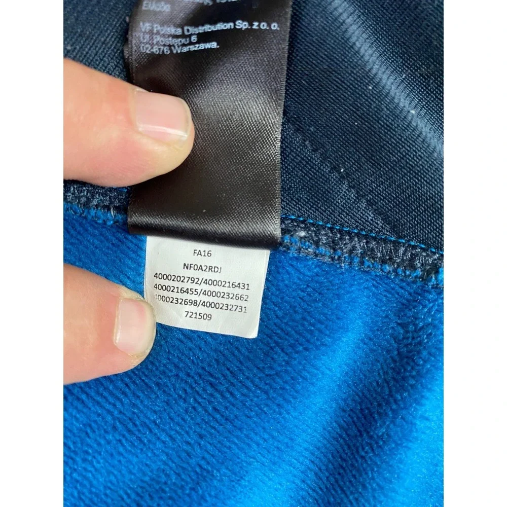 The North Face Fleece Jacket Mens XL Blue NF0A2RDJ Space Dye Full Zip